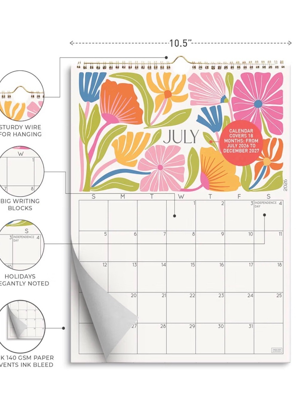 Desert Garden Wall Calendar - December 2027 new